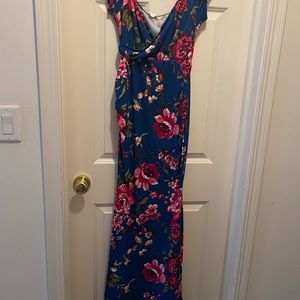 Pinkblush maternity floral gown